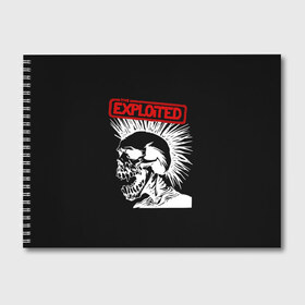 Альбом для рисования с принтом The Exploited в Рязани, 100% бумага
 | матовая бумага, плотность 200 мг. | punks | punks not dead | the exploited | панк не сдох | панки | уоти | череп | эксплоитед