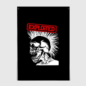 Постер с принтом The Exploited в Рязани, 100% бумага
 | бумага, плотность 150 мг. Матовая, но за счет высокого коэффициента гладкости имеет небольшой блеск и дает на свету блики, но в отличии от глянцевой бумаги не покрыта лаком | punks | punks not dead | the exploited | панк не сдох | панки | уоти | череп | эксплоитед