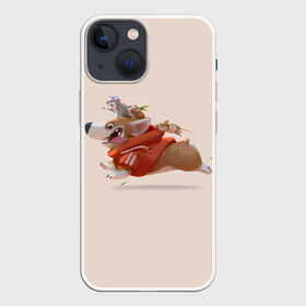 Чехол для iPhone 13 mini с принтом КОРГИ И МЫШАТА в Рязани,  |  | animals | corgi | dogs | pets | puppies | queen | животные | корги | королева | песики | питомцы | собаки | щенки