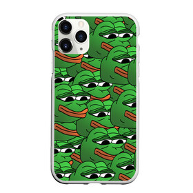 Чехол для iPhone 11 Pro матовый с принтом Pepe The Frog в Рязани, Силикон |  | Тематика изображения на принте: frog | meme | memes | pepe | pepe the frog | грустная жабка | лягушка | лягушонок пепе | мем | мемы