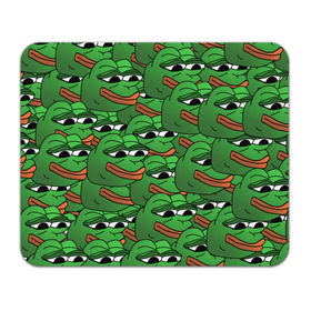 Коврик для мышки прямоугольный с принтом Pepe The Frog в Рязани, натуральный каучук | размер 230 х 185 мм; запечатка лицевой стороны | frog | meme | memes | pepe | pepe the frog | грустная жабка | лягушка | лягушонок пепе | мем | мемы