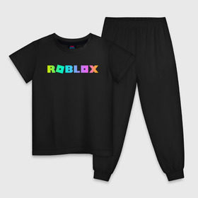 Детская пижама хлопок с принтом ROBLOX в Рязани, 100% хлопок |  брюки и футболка прямого кроя, без карманов, на брюках мягкая резинка на поясе и по низу штанин
 | roblox | игра | компьютерная игра | логотип | онлайн | онлайн игра | роблакс | роблокс
