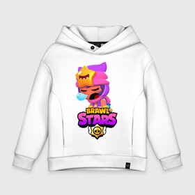 Детское худи Oversize хлопок с принтом BRAWL STARS SANDY в Рязани, френч-терри — 70% хлопок, 30% полиэстер. Мягкий теплый начес внутри —100% хлопок | боковые карманы, эластичные манжеты и нижняя кромка, капюшон на магнитной кнопке | 8 bit | 8 бит | bibi | brawl stars | crow | el brown | leon | leon shark | max | mr.p | sally leon | sandy | shark | stars | tara | virus | werewolf | акула | биби | вирус | ворон | леон | оборотень | пингвин