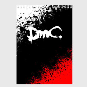 Скетчбук с принтом DEVIL MAY CRY (DMC) в Рязани, 100% бумага
 | 48 листов, плотность листов — 100 г/м2, плотность картонной обложки — 250 г/м2. Листы скреплены сверху удобной пружинной спиралью | dante | devil may cry | devil may cry 5 | dmc | game | hell | play | sword | ад | данте | игры | меч