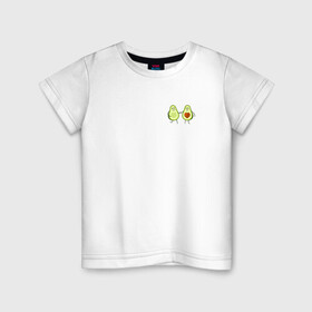 Детская футболка хлопок с принтом Авокадо. в Рязани, 100% хлопок | круглый вырез горловины, полуприлегающий силуэт, длина до линии бедер | авокадо | веган | еда блогеров | мемы | минимализм | прикольные картинки | прикольные надписи | растение | смешное авокадо | фрукт