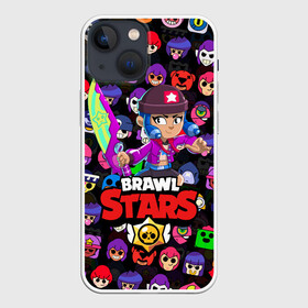 Чехол для iPhone 13 mini с принтом BRAWL STARS BIBI в Рязани,  |  | 8 bit | 8 бит | bibi | brawl stars | crow | el brown | leon | leon shark | max | mr.p | sally leon | shark | stars | virus | werewolf | акула | биби | вирус | ворон | леон | оборотень | пингвин