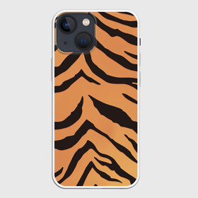 Чехол для iPhone 13 mini с принтом Тигриный камуфляж в Рязани,  |  | камуфляж | кошка | кошки | окрас | природа | текстура | тигр | тигра | тигры