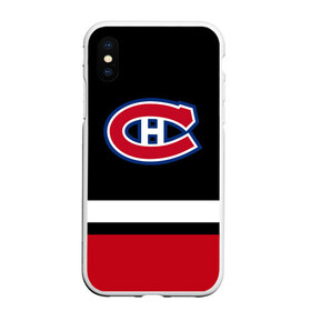 Чехол для iPhone XS Max матовый с принтом Монреаль Канадиенс в Рязани, Силикон | Область печати: задняя сторона чехла, без боковых панелей | canadiens | hockey | montreal | montreal canadiens | nhl | usa | канадиенс | монреаль | монреаль канадиенс | нхл | спорт | сша | хоккей | шайба