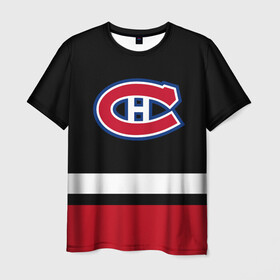 Мужская футболка 3D с принтом Монреаль Канадиенс в Рязани, 100% полиэфир | прямой крой, круглый вырез горловины, длина до линии бедер | canadiens | hockey | montreal | montreal canadiens | nhl | usa | канадиенс | монреаль | монреаль канадиенс | нхл | спорт | сша | хоккей | шайба