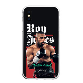 Чехол для iPhone XS Max матовый с принтом Roy Jones в Рязани, Силикон | Область печати: задняя сторона чехла, без боковых панелей | captain hook | roy jones | roy levesta jones | бокс | капитан хук | рой джонс