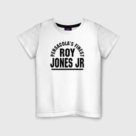 Детская футболка хлопок с принтом Roy Jones Jr. в Рязани, 100% хлопок | круглый вырез горловины, полуприлегающий силуэт, длина до линии бедер | captain hook | roy jones | roy levesta jones | бокс | капитан хук | рой джонс