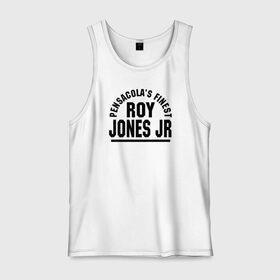 Мужская майка хлопок с принтом Roy Jones Jr. в Рязани, 100% хлопок |  | captain hook | roy jones | roy levesta jones | бокс | капитан хук | рой джонс