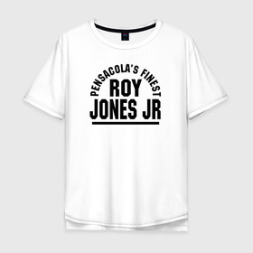 Мужская футболка хлопок Oversize с принтом Roy Jones Jr. в Рязани, 100% хлопок | свободный крой, круглый ворот, “спинка” длиннее передней части | captain hook | roy jones | roy levesta jones | бокс | капитан хук | рой джонс