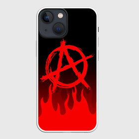 Чехол для iPhone 13 mini с принтом АНАРХИЯ | ANARCHY в Рязани,  |  | anarchy | riot | rock | анархия | бунт | знаки | музыка | панки | рок | символ