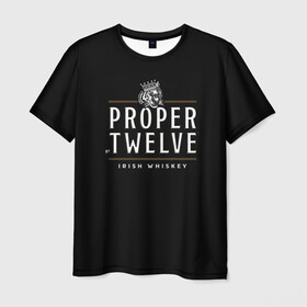 Мужская футболка 3D с принтом Conor McGregor (Proper Twelve) в Рязани, 100% полиэфир | прямой крой, круглый вырез горловины, длина до линии бедер | conor | conor mcgregor | proper twelve | ufc | whiskey | виски | пропер твелв | юфс
