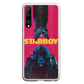 Чехол для Honor P30 с принтом STARBOY в Рязани, Силикон | Область печати: задняя сторона чехла, без боковых панелей | blinding lights | heartless | starboy | the weekend | уикенд