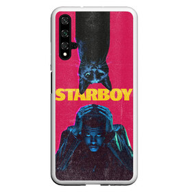 Чехол для Honor 20 с принтом STARBOY в Рязани, Силикон | Область печати: задняя сторона чехла, без боковых панелей | Тематика изображения на принте: blinding lights | heartless | starboy | the weekend | уикенд