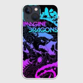 Чехол для iPhone 13 mini с принтом Imagine Dragons в Рязани,  |  | alternative | believer | demons | dragons | imagines | imagining | interscope | kid | korner | radioactive | records | альтернативный рок | имеджин драгонс | инди | поп | электроник