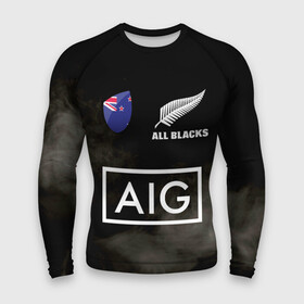 Мужской рашгард 3D с принтом ALL BLACKS в Рязани,  |  | all blacks | new zealandd | rugby | новая зеландия | олл блэкс | регби | хака