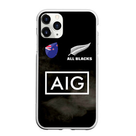 Чехол для iPhone 11 Pro Max матовый с принтом ALL BLACKS в Рязани, Силикон |  | Тематика изображения на принте: all blacks | new zealandd | rugby | новая зеландия | олл блэкс | регби | хака