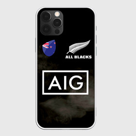 Чехол для iPhone 12 Pro с принтом ALL BLACKS в Рязани, силикон | область печати: задняя сторона чехла, без боковых панелей | all blacks | new zealandd | rugby | новая зеландия | олл блэкс | регби | хака