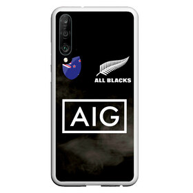 Чехол для Honor P30 с принтом ALL BLACKS в Рязани, Силикон | Область печати: задняя сторона чехла, без боковых панелей | all blacks | new zealandd | rugby | новая зеландия | олл блэкс | регби | хака