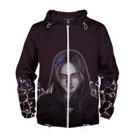 Мужская ветровка 3D с принтом Pyrokinesis. в Рязани, 100% полиэстер | подол и капюшон оформлены резинкой с фиксаторами, два кармана без застежек по бокам, один потайной карман на груди | Тематика изображения на принте: pyrokinesis | андрей пирокинезис | каждаябарбистерва | левый баттл | музыка | музыкант | пирокинезис | рэп | рэпер