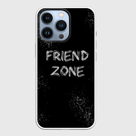 Чехол для iPhone 13 Pro с принтом FRIEND ZONE в Рязани,  |  | friend | zone | белая | девушка | девушке | другу | друзья | звезды | зона | любимой | люблю | минимализм | надпись | не | отношения | парень | парню | подарок | подруге | подружке | просто | только | френд