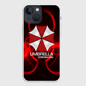 Чехол для iPhone 13 mini с принтом Umbrella Corp в Рязани,  |  | biohazard | biohazard 7 | crocodile | fang | game | hand | monster | new umbrella | resident evil | resident evil 7 | umbrella | umbrella corp | umbrella corporation | zombie | обитель