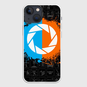 Чехол для iPhone 13 mini с принтом PORTAL. в Рязани,  |  | aperture science | black mesa xen | half life | portal | portal 2 | valve | игра | портал