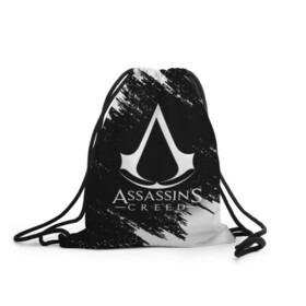 Рюкзак-мешок 3D с принтом ASSASSIN`S CREED | АССАССИНС КРИД (Z) в Рязани, 100% полиэстер | плотность ткани — 200 г/м2, размер — 35 х 45 см; лямки — толстые шнурки, застежка на шнуровке, без карманов и подкладки | slayer | асасин | ассасин крид | ассассин | тамплиеры