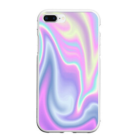 Чехол для iPhone 7Plus/8 Plus матовый с принтом Vaporwave в Рязани, Силикон | Область печати: задняя сторона чехла, без боковых панелей | Тематика изображения на принте: abstraction | vaporwave | абстракция | узор