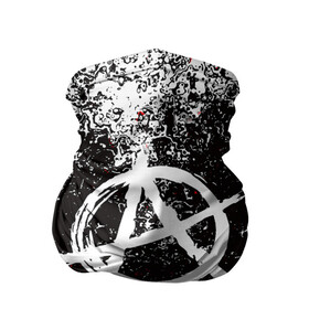 Бандана-труба 3D с принтом АНАРХИЯ в Рязани, 100% полиэстер, ткань с особыми свойствами — Activecool | плотность 150‒180 г/м2; хорошо тянется, но сохраняет форму | anarchy | riot | rock | анархия | бунт | знаки | музыка | панки | рок | символ