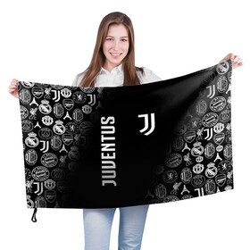 Флаг 3D с принтом JUVENTUS | ЮВЕНТУС (Z) в Рязани, 100% полиэстер | плотность ткани — 95 г/м2, размер — 67 х 109 см. Принт наносится с одной стороны | arsenal | bayern | bayern munchen | borussia | chelsea | fc barca | juventus | liverp | manchester city | manchester united | milan | real madrid | арсенал | бавария | барселона | боруссия | манчестер сити | манчестер