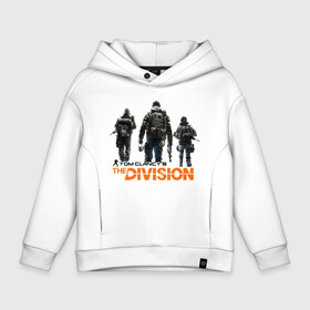 Детское худи Oversize хлопок с принтом The Division 2 в Рязани, френч-терри — 70% хлопок, 30% полиэстер. Мягкий теплый начес внутри —100% хлопок | боковые карманы, эластичные манжеты и нижняя кромка, капюшон на магнитной кнопке | Тематика изображения на принте: extremis malis | logo | new york | shd agent | the division 2 | the division logo | tom clancys the division