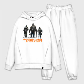 Мужской костюм хлопок OVERSIZE с принтом The Division 2 в Рязани,  |  | extremis malis | logo | new york | shd agent | the division 2 | the division logo | tom clancys the division