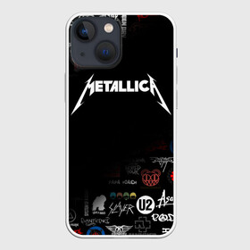 Чехол для iPhone 13 mini с принтом Metallica | Металлика (Z) в Рязани,  |  | james alan hetfield | джеймс хетфилд | кирк хэмметт | ларс ульрих | металлика | музыка | роберт трухильо | трэш метал | хеви метал