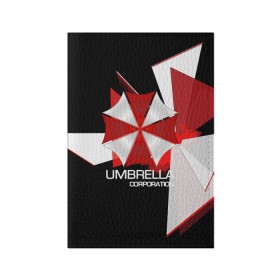 Обложка для паспорта матовая кожа с принтом UMBRELLA CORP. в Рязани, натуральная матовая кожа | размер 19,3 х 13,7 см; прозрачные пластиковые крепления | Тематика изображения на принте: biohazard | biohazard 7 | crocodile | fang | game | hand | monster | new umbrella | resident evil | resident evil 7 | umbrella | umbrella corp | umbrella corporation | zombie | обител