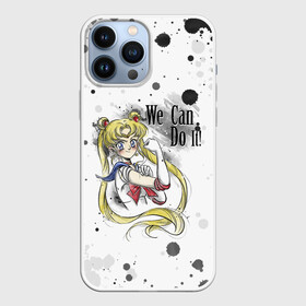 Чехол для iPhone 13 Pro Max с принтом Sailor Moon. We can do it в Рязани,  |  | ami | girl | mizuno | moon | sailor | tsukino | usagi | ами | банни | волшебница | девушка | малышка | махо сёдзё | мидзуно | минако | мун | рэй | сейлор | усаги | хино | цукино | чибиуса