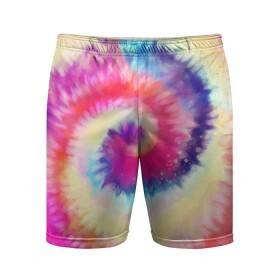 Мужские шорты спортивные с принтом Tie Dye vortex в Рязани,  |  | art | hype | maelstrom | swirl | tie dye | trend | vortex | акварель | акрил | арт | буйство | вихрь | дизайн | завихрение | краски | красок | тай дай | торнадо | тренд | трендовая | хайповая