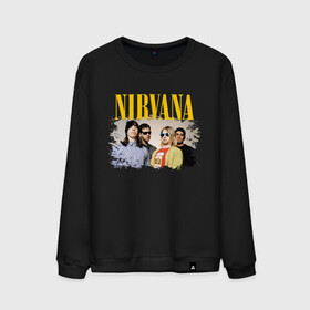 Мужской свитшот хлопок с принтом NIRVANA в Рязани, 100% хлопок |  | cobain | kurt donald cobain | nirvana | smile | альтернативный рок | гранж | дэйв грол | крист новоселич | курт кобейн | нирвана | смайл