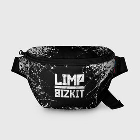 Поясная сумка 3D с принтом Limp Bizkit в Рязани, 100% полиэстер | плотная ткань, ремень с регулируемой длиной, внутри несколько карманов для мелочей, основное отделение и карман с обратной стороны сумки застегиваются на молнию | bizkit | limp | limp bizkit | music | rock | бизкиты | лимп бизкит | лимпы | липкие письки | музыка | рок