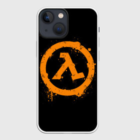 Чехол для iPhone 13 mini с принтом HALF LIFE | ХАЛФ ЛАЙФ (Z) в Рязани,  |  | aperture laboratories | black mesa | gordon freeman | half life | half life 3 | valve | блэк меса | вэлв | гордон фриман | халф лайф