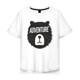 Мужская футболка хлопок Oversize с принтом Bear Adventure в Рязани, 100% хлопок | свободный крой, круглый ворот, “спинка” длиннее передней части | Тематика изображения на принте: adventure | altai | altay | animal | bear | follow | forest | hipster | insta | noize | siberia | sibir | style | trip | алтай | лес | медведь | михалыч | миша | поездка | приключение | путешествие | сибирь | хипстер