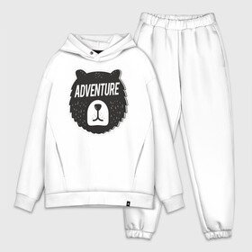 Мужской костюм хлопок OVERSIZE с принтом Bear Adventure в Рязани,  |  | Тематика изображения на принте: adventure | altai | altay | animal | bear | follow | forest | hipster | insta | noize | siberia | sibir | style | trip | алтай | лес | медведь | михалыч | миша | поездка | приключение | путешествие | сибирь | хипстер