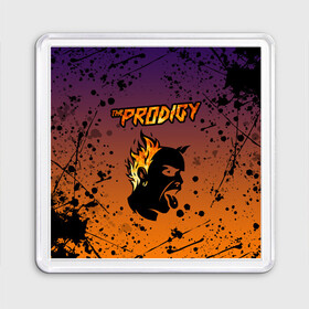 Магнит 55*55 с принтом THE PRODIGY | ПРОДИДЖИ (Z) в Рязани, Пластик | Размер: 65*65 мм; Размер печати: 55*55 мм | keith charles flint | prodigy | the prodigy | альтернативный дэнс | бигбит | брейкбит | кит флинт | лиам хоулетт | максим реалити | техно | электроник рок | электропанк