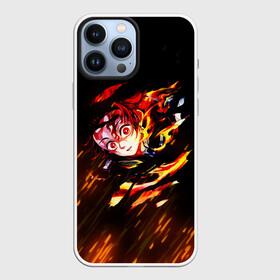 Чехол для iPhone 13 Pro Max с принтом Burning Kamado в Рязани,  |  | demon slayer | kimetsu no yaiba | nezuko | shinobu | slayer | tanjiro | zenitsu | гию томиока | зенитцу | иноске хашибира | клинок рассекающий демонов | незуко | танджиро | шинобу кочо