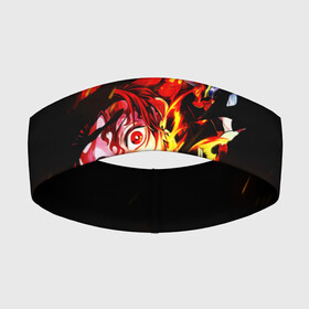 Повязка на голову 3D с принтом Burning Kamado в Рязани,  |  | demon slayer | kimetsu no yaiba | nezuko | shinobu | slayer | tanjiro | zenitsu | гию томиока | зенитцу | иноске хашибира | клинок рассекающий демонов | незуко | танджиро | шинобу кочо