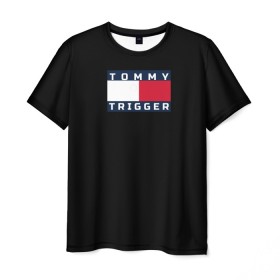 Мужская футболка 3D с принтом Tommy Hilfiger, tommy trigger в Рязани, 100% полиэфир | прямой крой, круглый вырез горловины, длина до линии бедер | tommy hilfiger   tommy trigger | одежда hilfiger