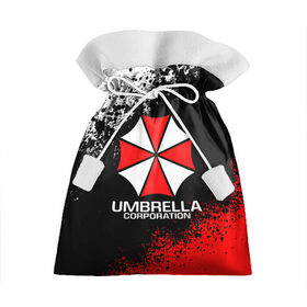 Подарочный 3D мешок с принтом RESIDENT EVIL UMBRELLA в Рязани, 100% полиэстер | Размер: 29*39 см | ada wong | biohazard | leon | nemesis | project resistance | raccoon city | re | re3 | resident evil | resident evil 3 | rpd | stars | umbrella | ада вонг | амбрелла | немезис | ужасы